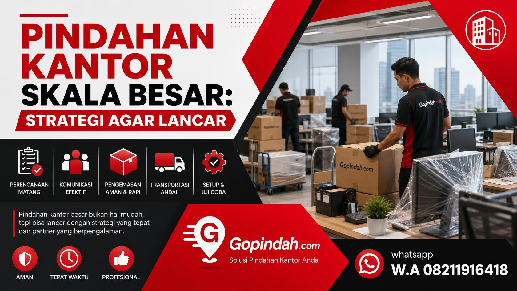 Pindahan Kantor Skala Besar Strategi Agar Lancar